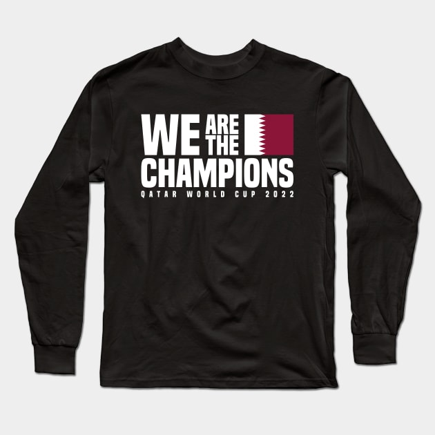 Qatar World Cup Champions 2022 - Qatar Long Sleeve T-Shirt by Den Vector